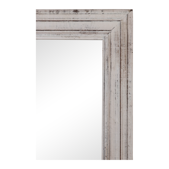 Mirror Classic 58*68 medium white sideview