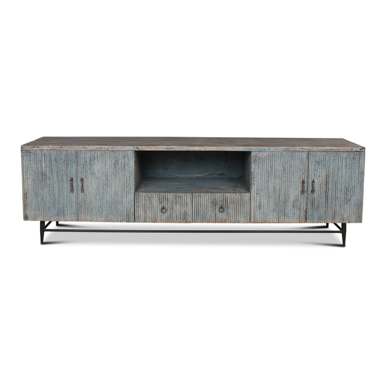 TV sideboard  Rill 4 doors  2 drawers sideview