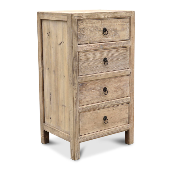 Cabinet 4 drawers wood