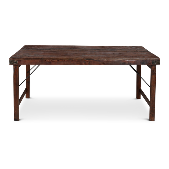 Market table Lucas 173x76x77 sideview