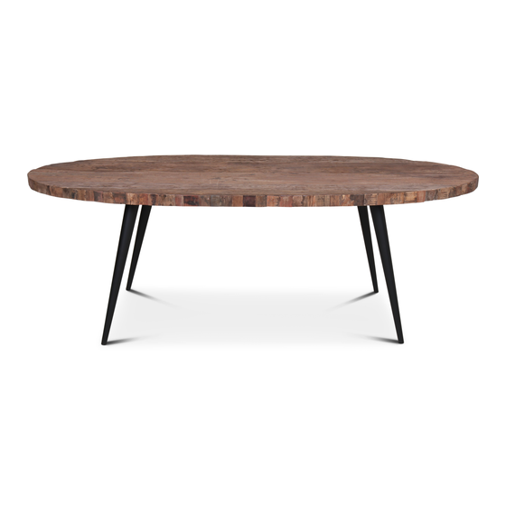 Dining table Bassano oval 220x100 sideview