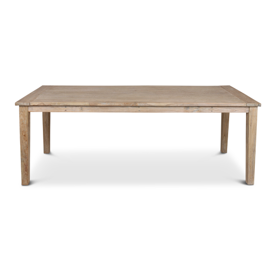 Dining table Hugo natural 180x90 sideview