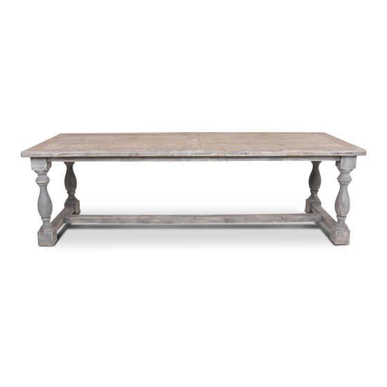 Dining table Campione grey 260x100 sideview