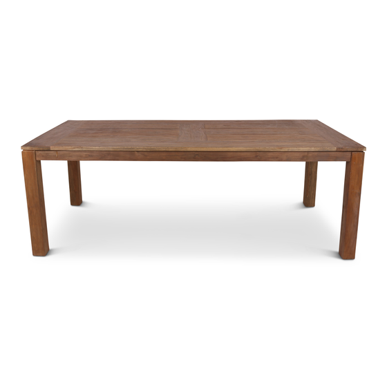 Dining table Alwin 200x100 sideview