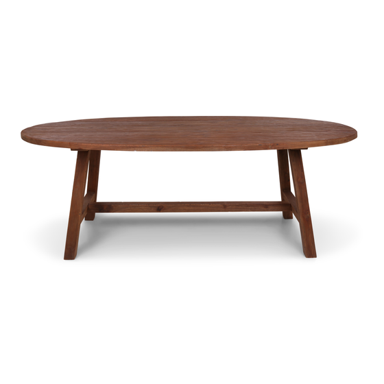 Dining table Jurgen oval 220*100 sideview