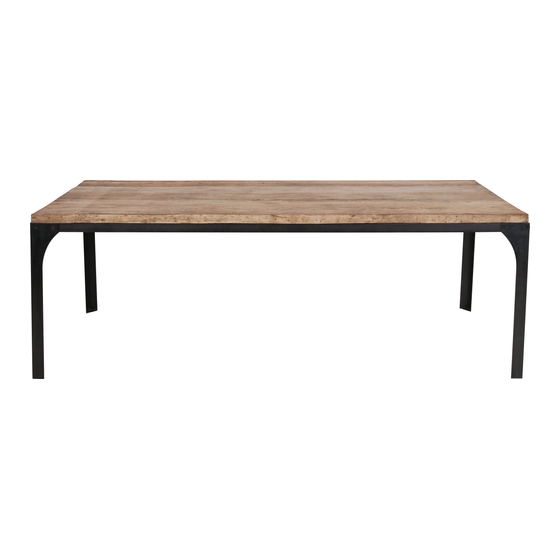 Dining table Sienna 200x95x76 sideview
