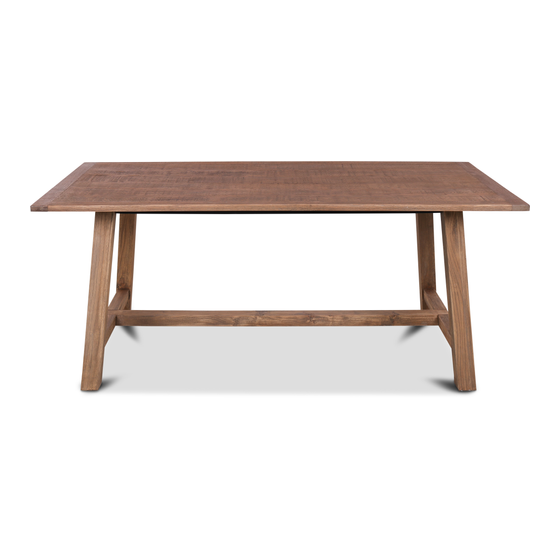 Dining table Riva 180x90x77 sideview