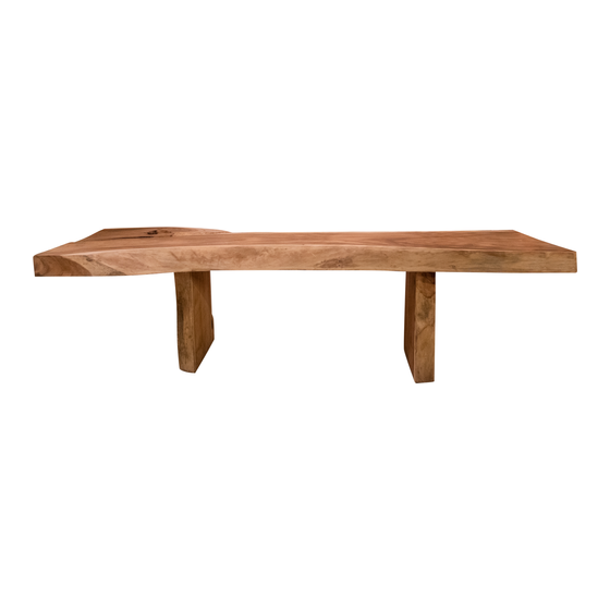 Dining table rain tree 300x95x78 sideview