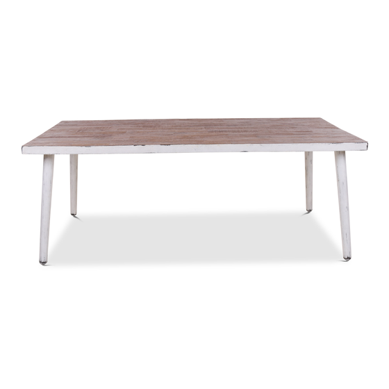 Dining table Jeff 200x90x76 sideview