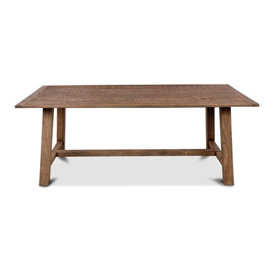 Dining table Riva dark 200x90x77 sideview