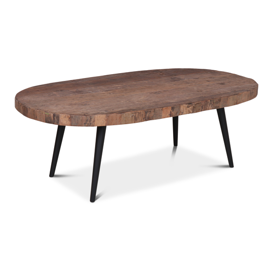 Coffee table  Bassano oval 130x70x44