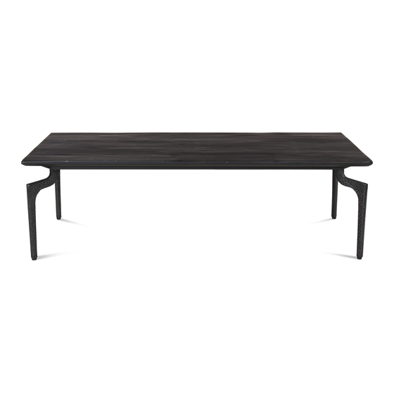 Coffee table Jake 150x60 sideview