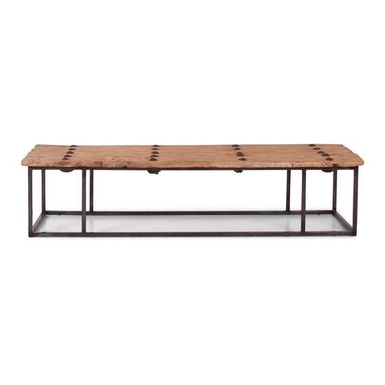 Coffee table Beckington 170x48 sideview