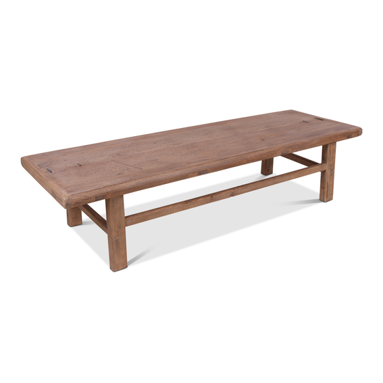 Coffee table wood 178x34x83