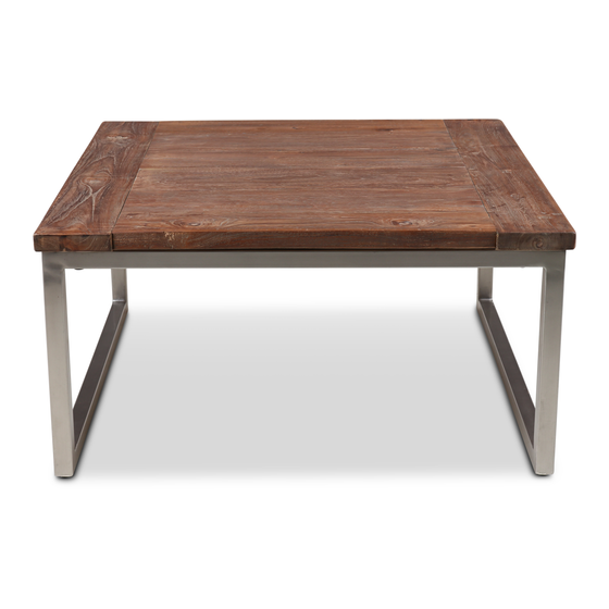 Table base for coffee table Loyd 80*80 sideview