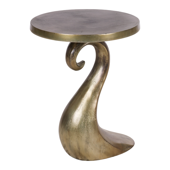 End table Tentacle gold