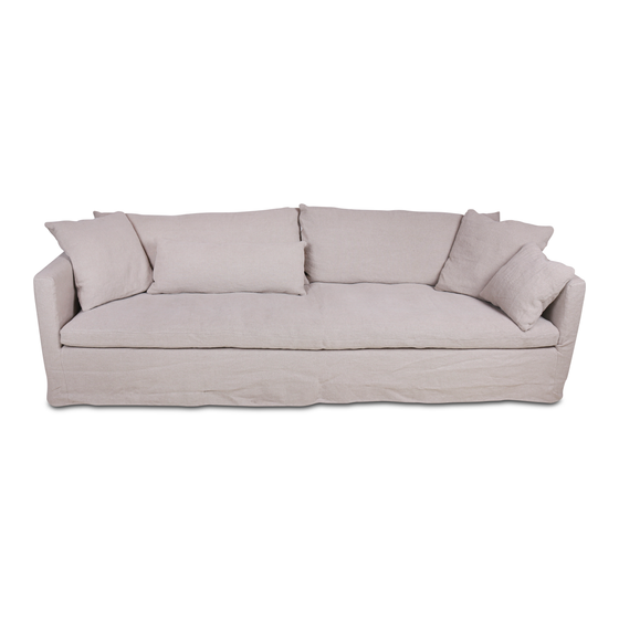 Sofa Winslow linen natural sideview