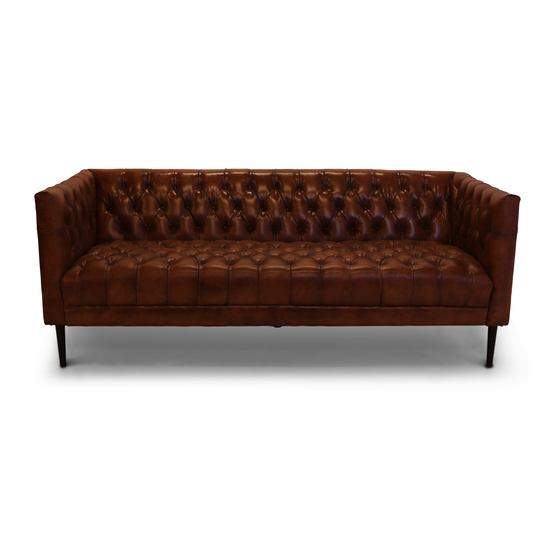 Sofa Jack coffee 3 seater sideview