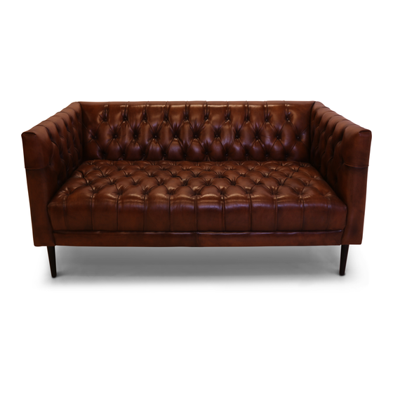 Sofa Jack coffee 2 seater sideview