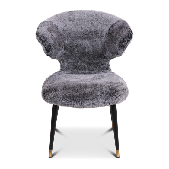 Chair Minto grey sideview