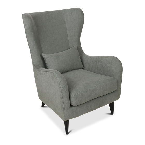 Fauteuil Oxford grey green