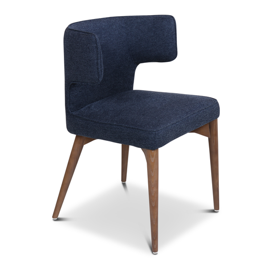 Chair Carlton dark blue