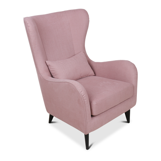 Fauteuil Oxford light pink