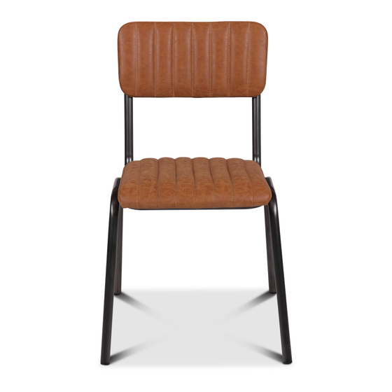 Chair Albany cognac sideview