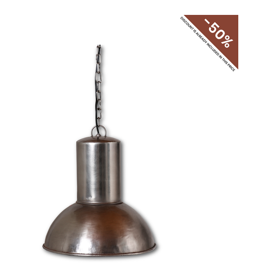 Iron hanging lamp Porto nickle/f