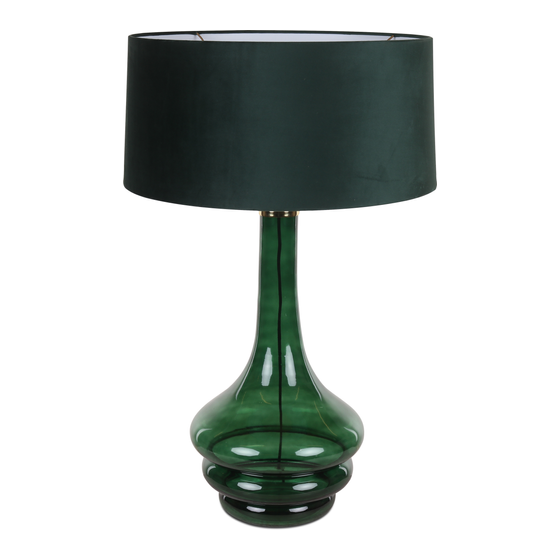 Lámpara de mesa Luton verde sideview
