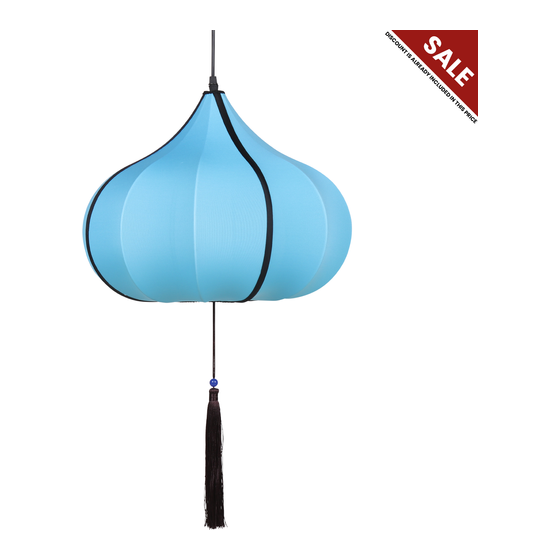 Hanging lamp Shanghai blue Type A
