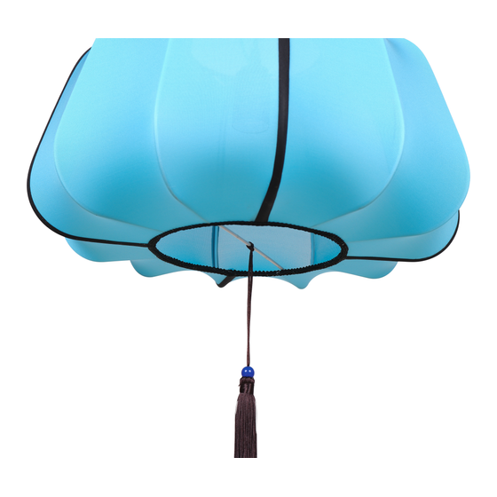 Hanging lamp Shanghai blue Type D sideview