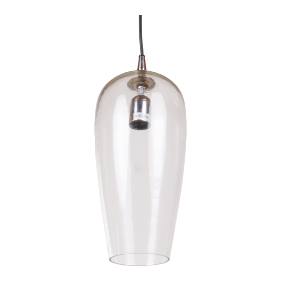 Hanglamp glas sideview