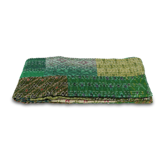 Travelling rug Patchwork  green 170*230