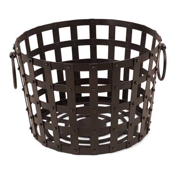 Basket Barnet iron 63x60x40 sideview