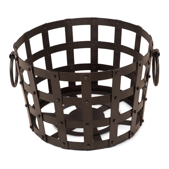Basket Barnet iron 53x50x32 sideview