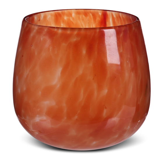 Vase Lela rot Ø18x18