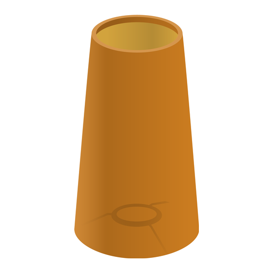Lampshade 25/18 H Oker gold
