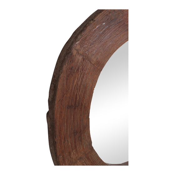 Mirror wheel wood sideview