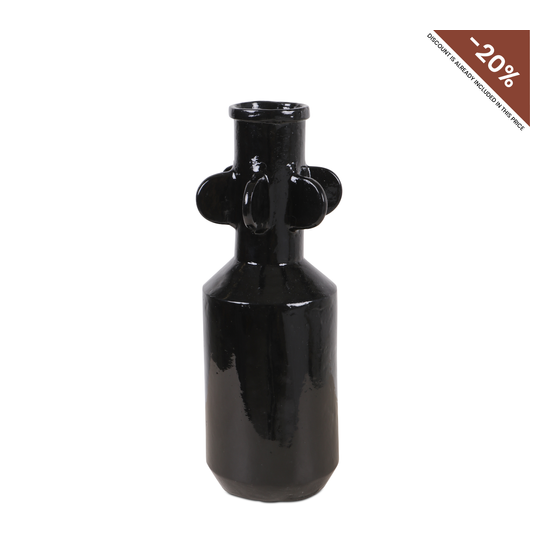 Vase Viano black model 1 medium