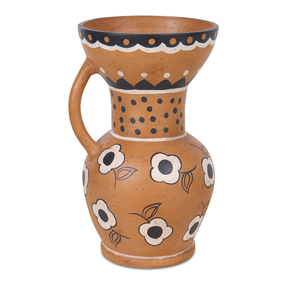 Vase terracotta model 7 sideview