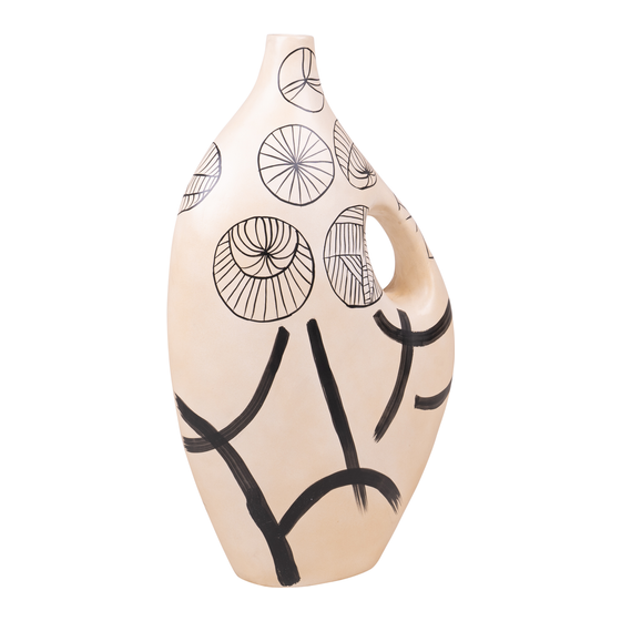 Vase Lagos with ear 32x23x91