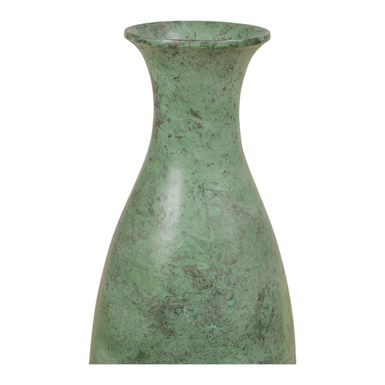 Vase Renon raw patina medium sideview