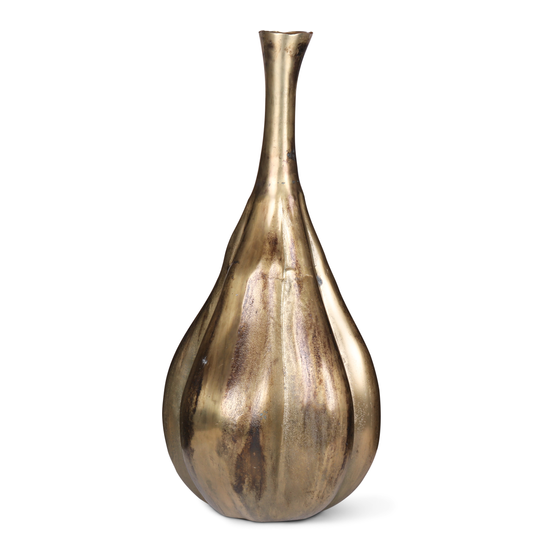Vase Rezzo raw gold large sideview