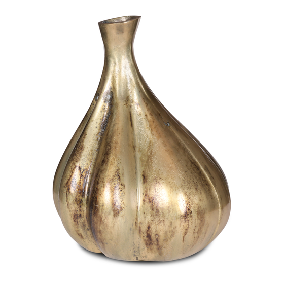 Vase Rezzo raw gold small
