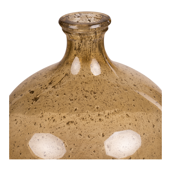 Vase bottle shape Faro mustard sideview