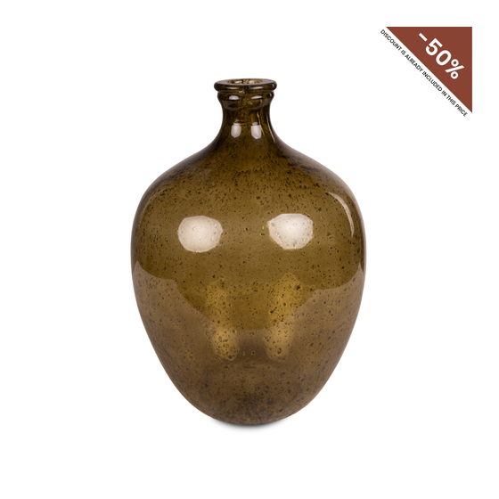 Vase bottle shape Faro dull gold