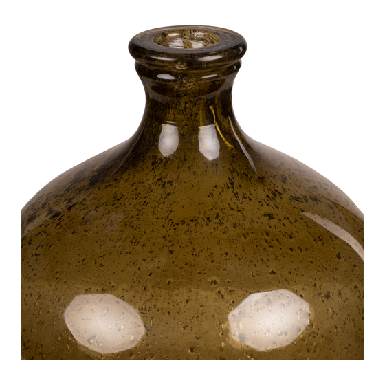 Vase bottle shape Faro dull gold sideview