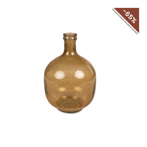 Vase bottle shape Porto mustard