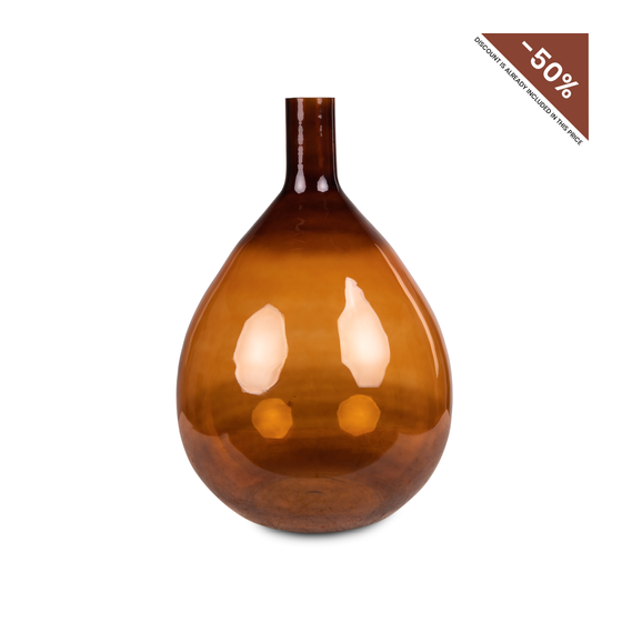 Vase bottle shape Sevilla orange